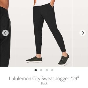 Lululemon 🍋 Black City Sweat Jogger